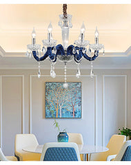 Chrome Multi-Arm Crystal Chandelier
