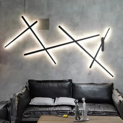 Modern Linear Geometric LED Wall Sconce for Contemporary Spaces