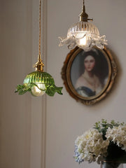 “Designer knob switch vintage green glass accent lighting”