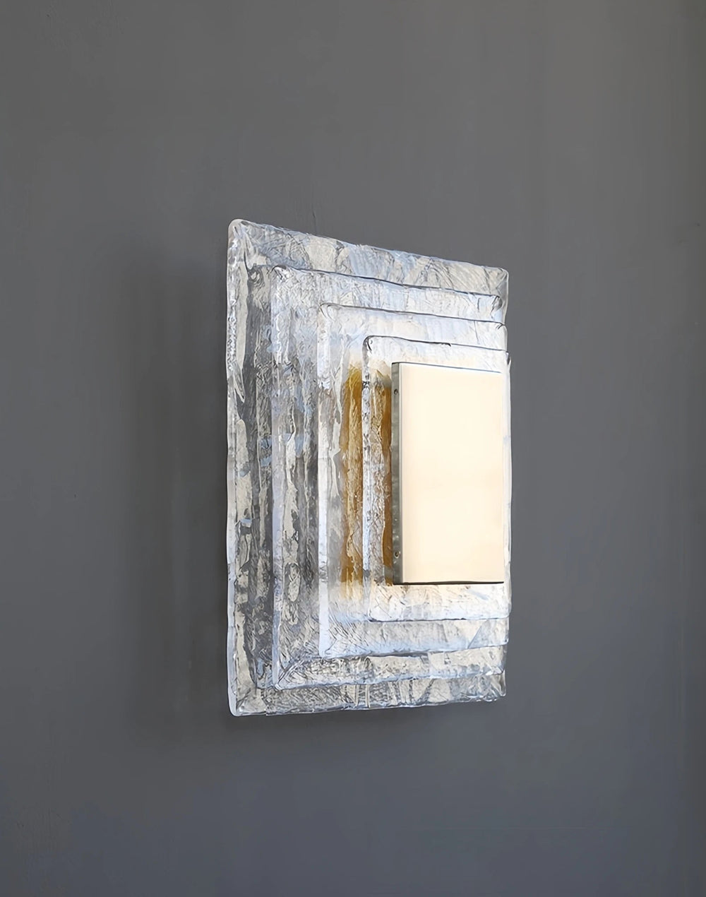 Art crystal wall lamp with up and down LED glow for staircase feature walls