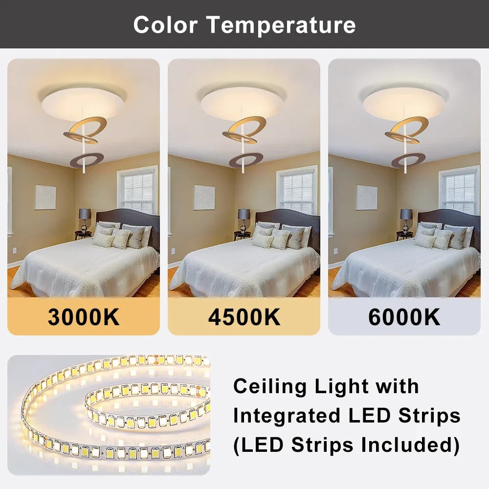 Adjustable rotatable ceiling fixture with ironware and acrylic construction