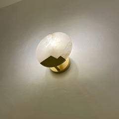 Modern round wall lamp with touch on off switch for bedroom bedside ambience