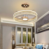 “Luxury black gold crystal fan chandelier for living rooms”
