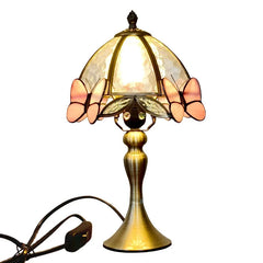 “Butterfly art table lamp, perfect for bedroom or café decor”