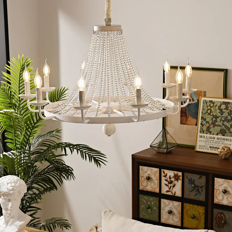 Classic candle chandelier designed for living room ceiling ambience lighting