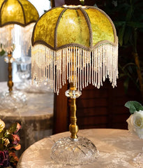 “Classical fringe bedside lamp for bedrooms, foyers, and princess rooms”