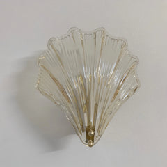 Crystal wall light with plated finish for dining room or cafe accent lighting