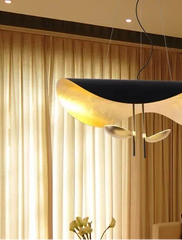 “Liglite black gold UFO pendant lamp for contemporary spaces”