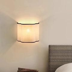 “Modern French corridor wall lamp with luxury warm white LED bulb”