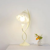 “Cream creative flower art table lamp for romantic bedrooms”