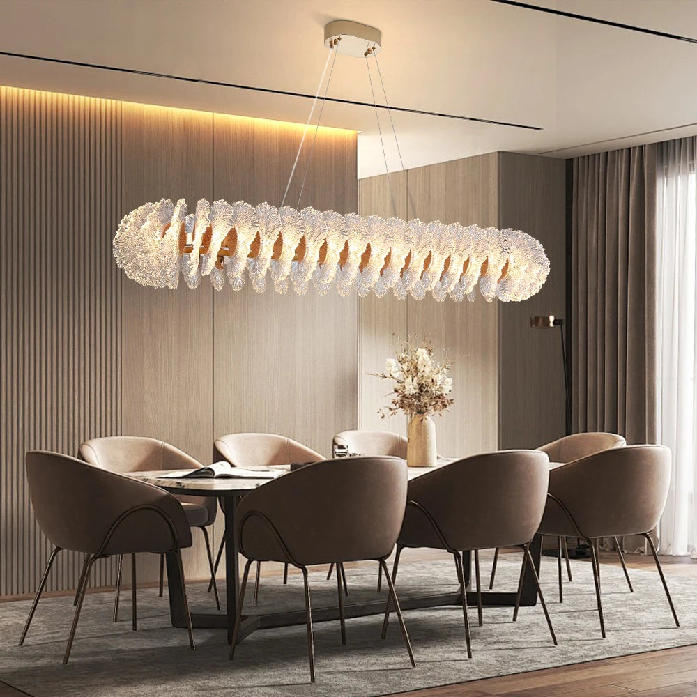 “Creative gold and acrylic hanging light for dining or bedroom”