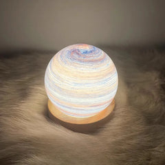 “Creative galaxy glass table lamp for bedroom and study”