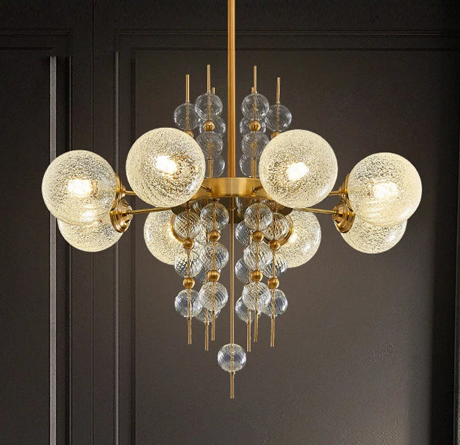 “Creative restaurant glass pendant light for elegant dining”