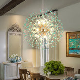 Crystal dandelion chandelier with firework sputnik ceiling design