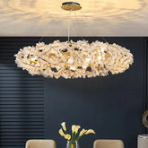 “Crystal tree branch chandelier for kitchen island lighting”