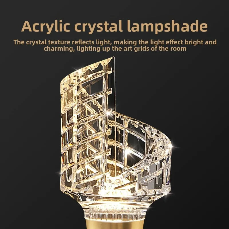 Long life acrylic crystal LED bulb designed for mini pendant light fixtures