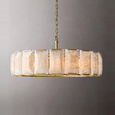 “Designer marble crystal chandelier flush mount for hotel or villa”