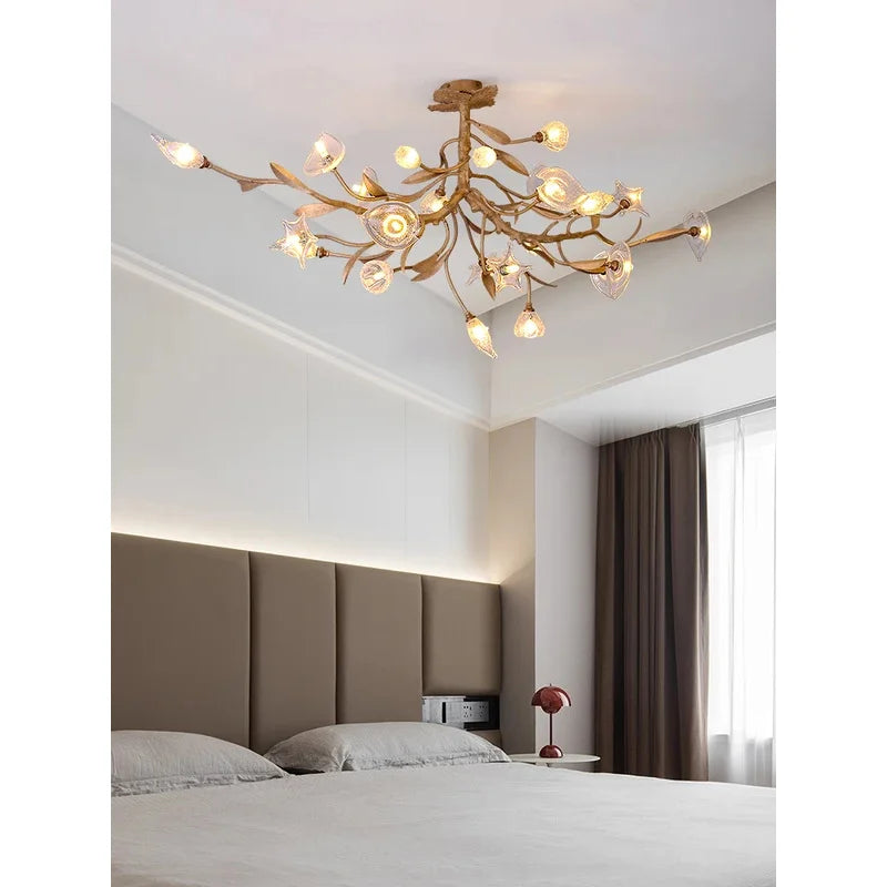 “Dimmable contemporary copper chandelier for luxury homes”