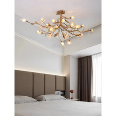 “Dimmable contemporary copper chandelier for luxury homes”