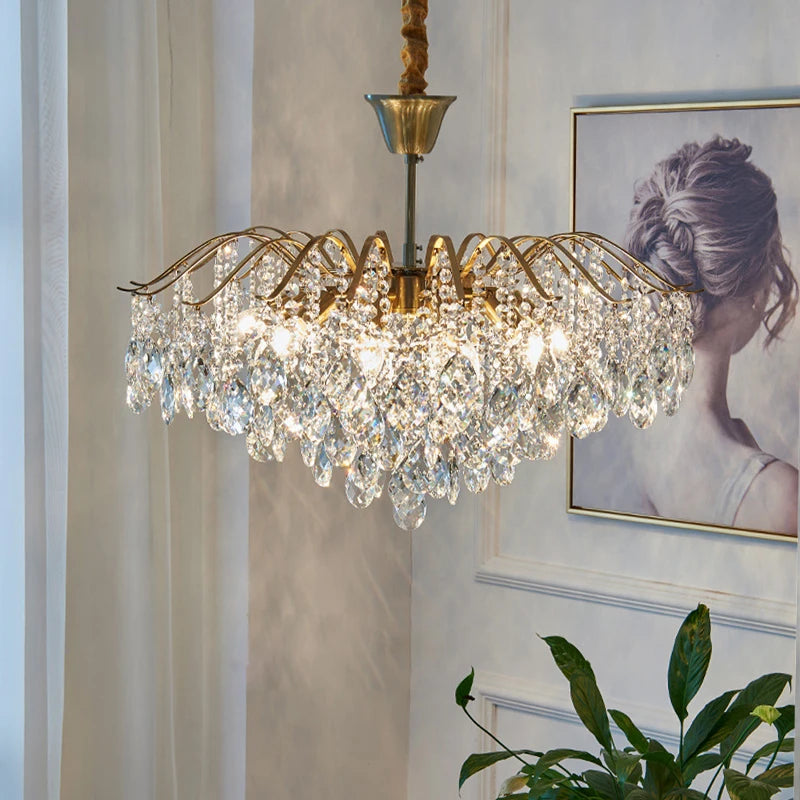 Dimmable LED pendant lamp illuminating a romantic study or master bedroom