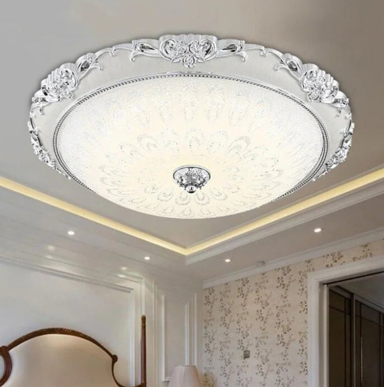 “European acrylic round ceiling light for bedroom”