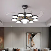 “Invisible blade European ceiling fan lamp for modern interiors”