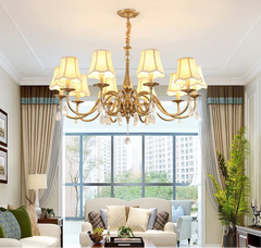 “Art Deco chandelier with iron frame and crystal accents”