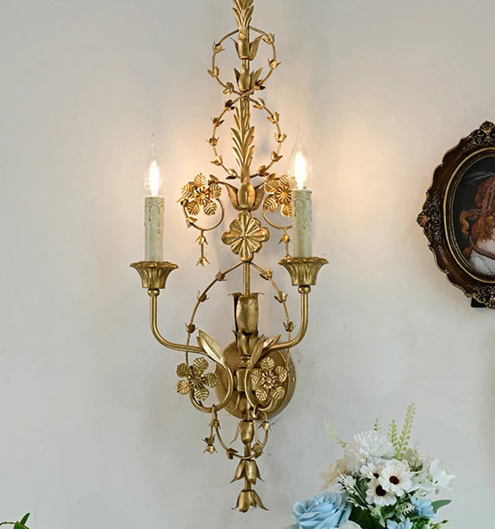 “Luxury ornate wall lamp for living room or hotel lobby”