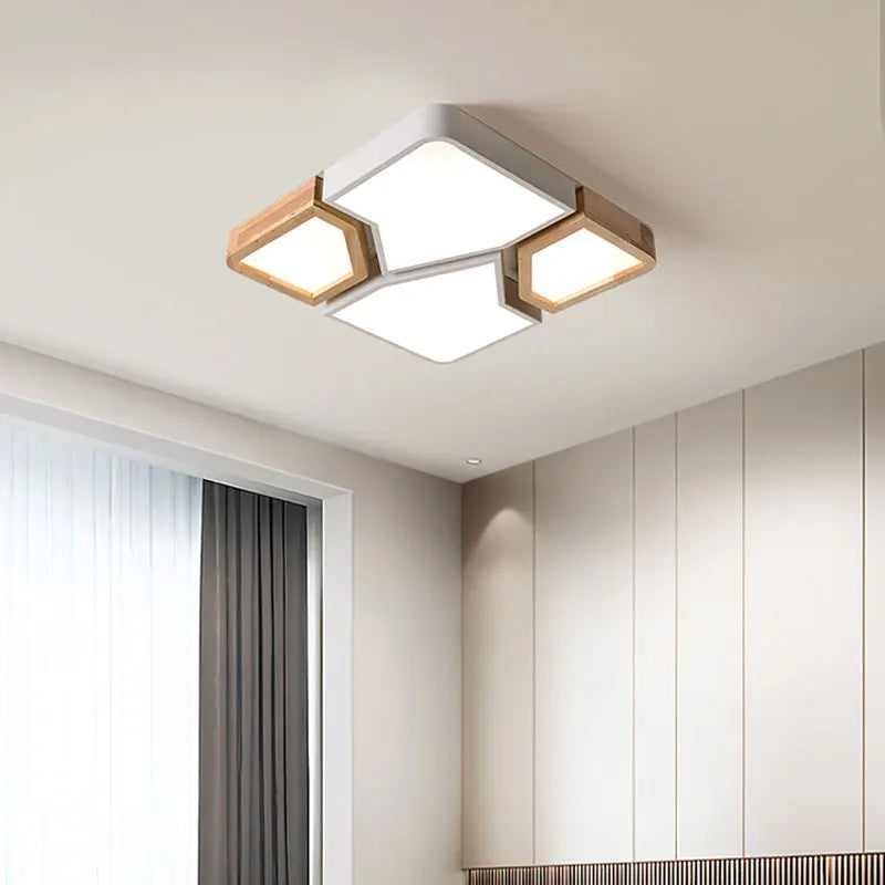 Contemporary ceiling chandelier for foyer and study ambient lighting