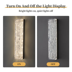 Decorative crystal wall light with glass body for study accent lighting