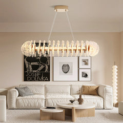 “Gold modern acrylic chandelier pendant light, Liglite”