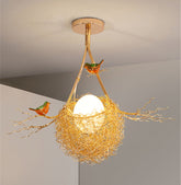 “Golden nest LED ceiling light for kitchen or island”