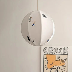 “Japanese wabi sabi embroidery pendant light, handmade fabric, E27, 1-year warranty”