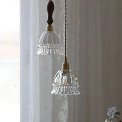 “Minimalist E14 green glass ceiling pendant accent, non-dimmable”