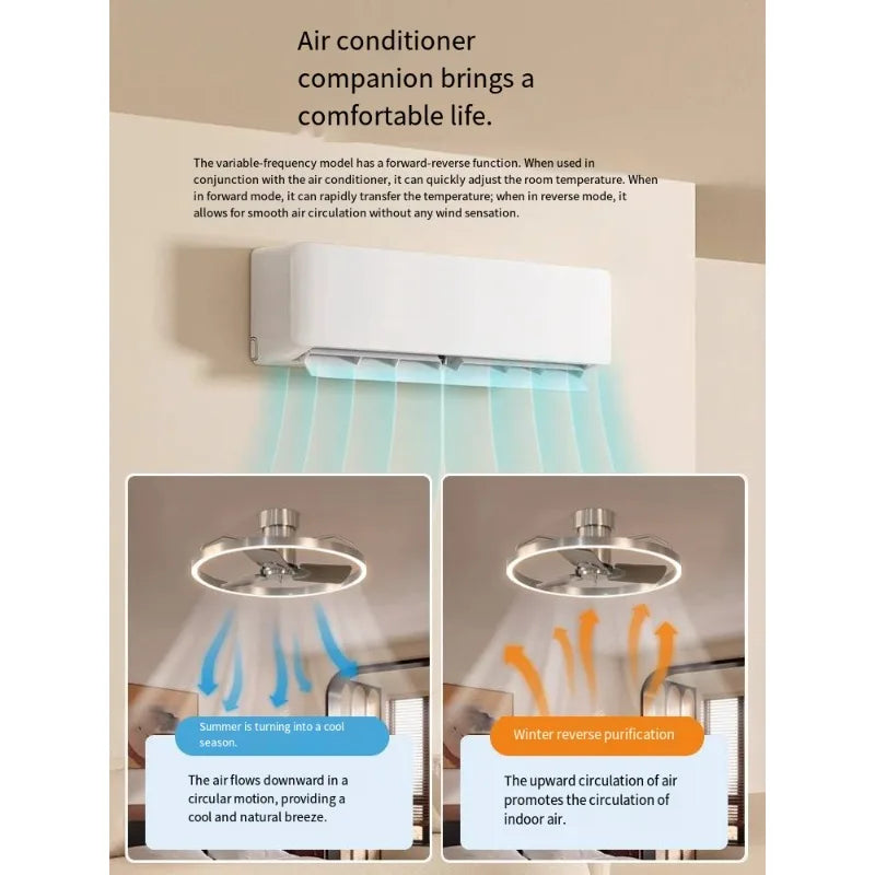 Dimmable flush ceiling fan light with minimalist design features