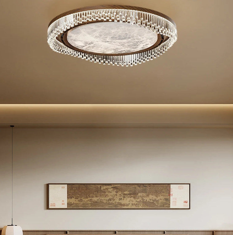 Elegant dimmable fan chandelier with remote control