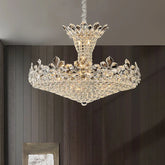 “Italian crystal chandelier with luxury designer detailing”