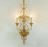 “Large gold vintage wall sconce for French country interiors”