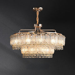 “Liglite two-tier brass chandelier for hotels and exhibition halls”