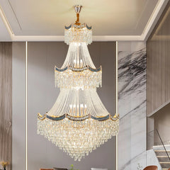 “Liglite crystal chandelier for luxury living room design”