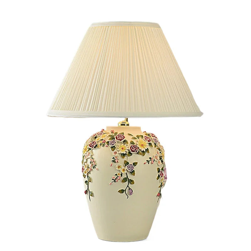 “Liglite European retro ceramic lamp for elegant décor”