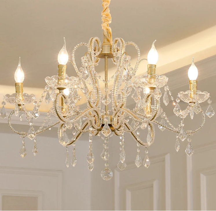 “Liglite gold crystal ceiling lamp for stylish interiors”