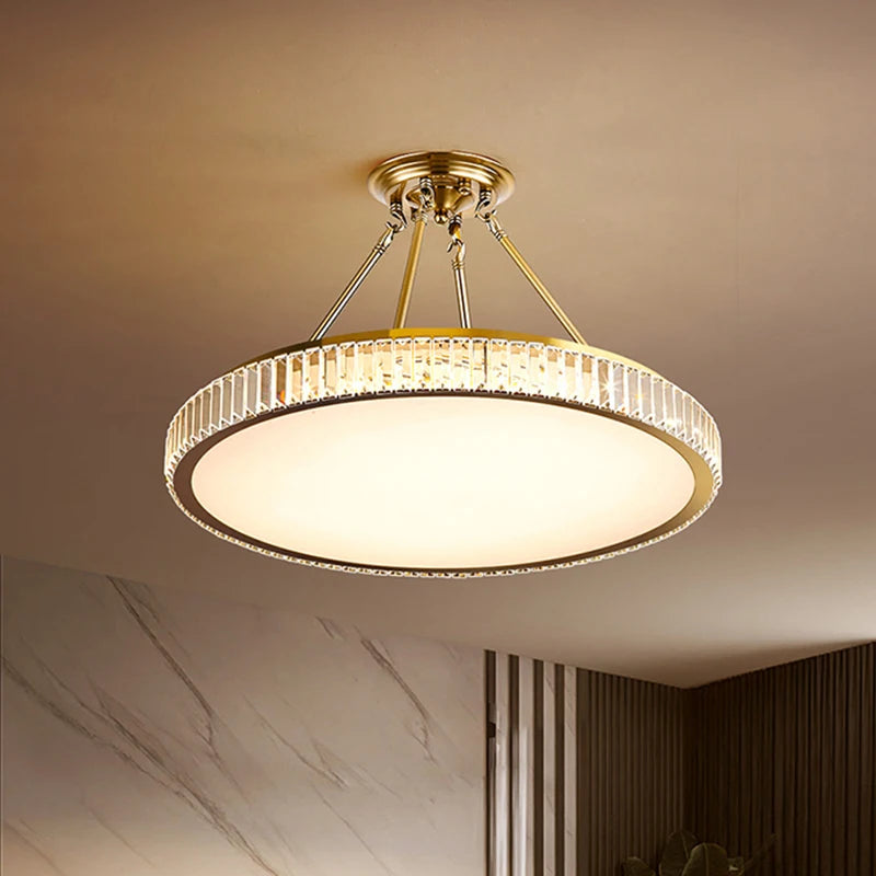 “Liglite LED crystal ceiling lamp for large spaces”