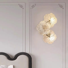 “Liglite luxury floral wall light for bedroom and living room”