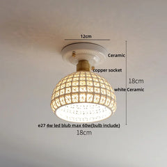 “Liglite blue ceramic LED ceiling lamp for contemporary interiors”