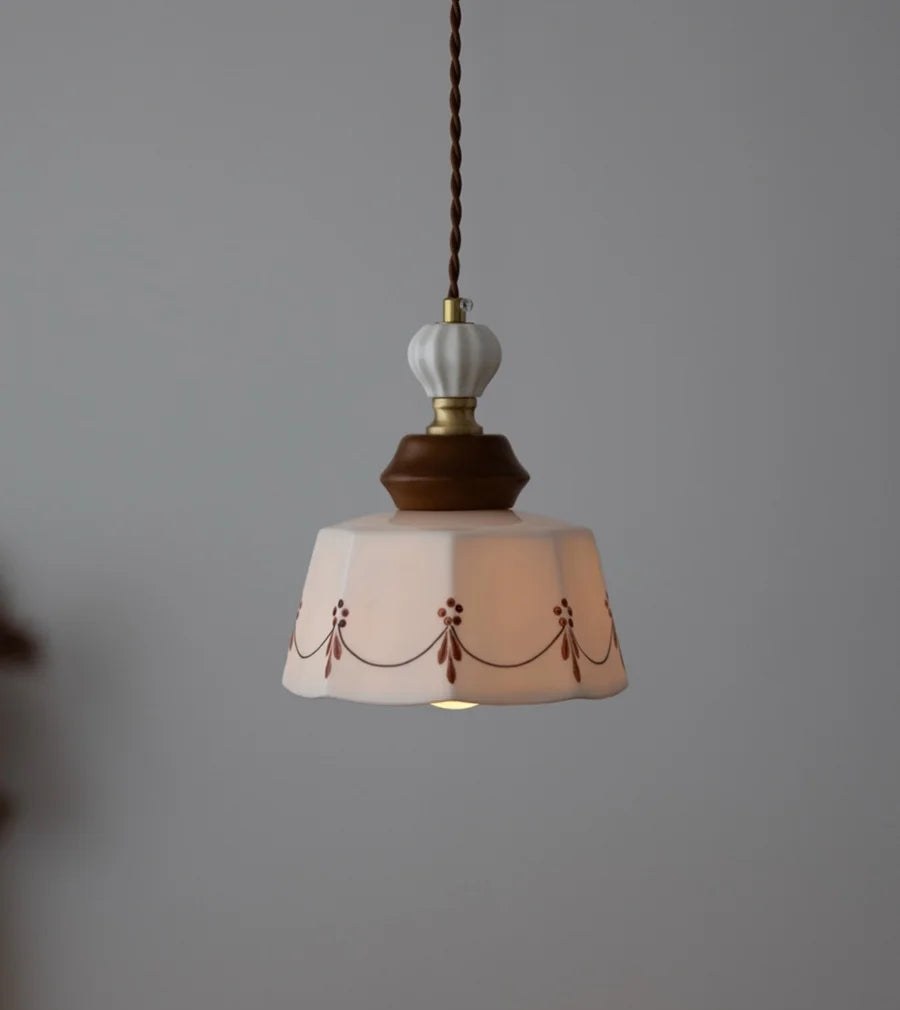 “Liglite artisan ceramic pendant light for kitchen or bedroom”
