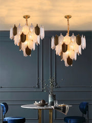 “Liglite modern gallery chandelier for creative spaces”