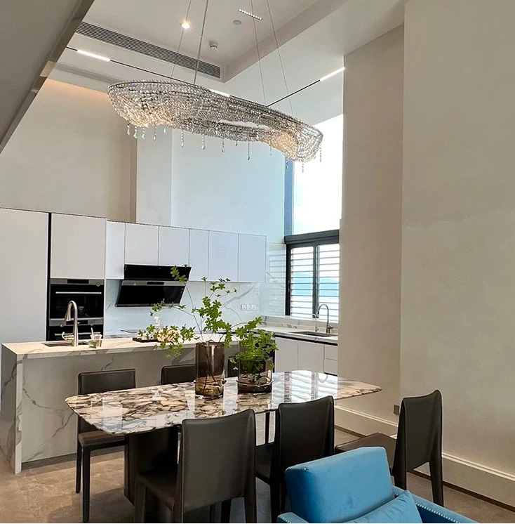 “Liglite premium crystal ceiling light for upscale interiors”