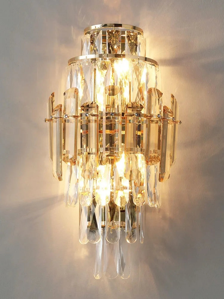 “Liglite luxury crystal sconce for statement home interiors”