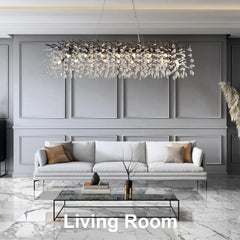 “Liglite organic branch chandelier for high ceiling villa interiors”